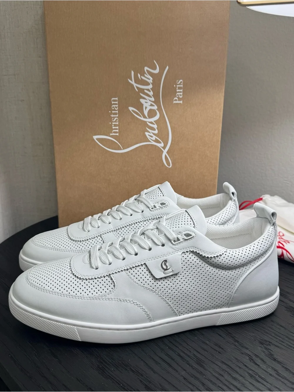 Christian Louboutin Tutti Rui Sneakers Leather White - Picture 1 of 8